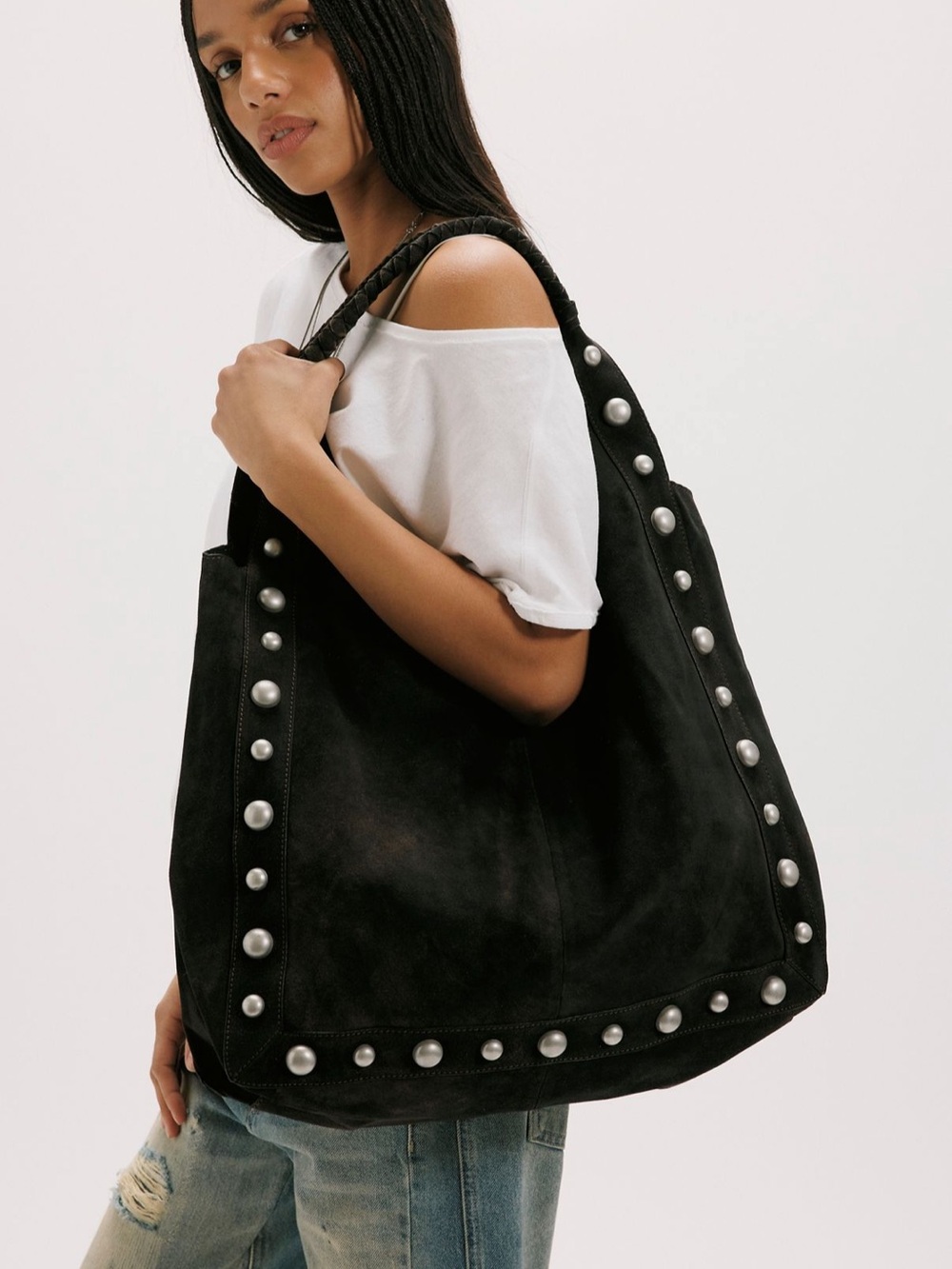 Free People See You Soon Studded Tote